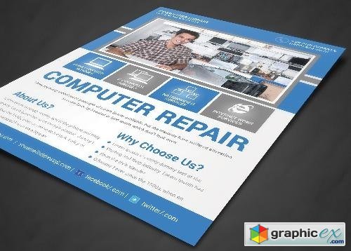 Computer & Mobile Repair Flyer